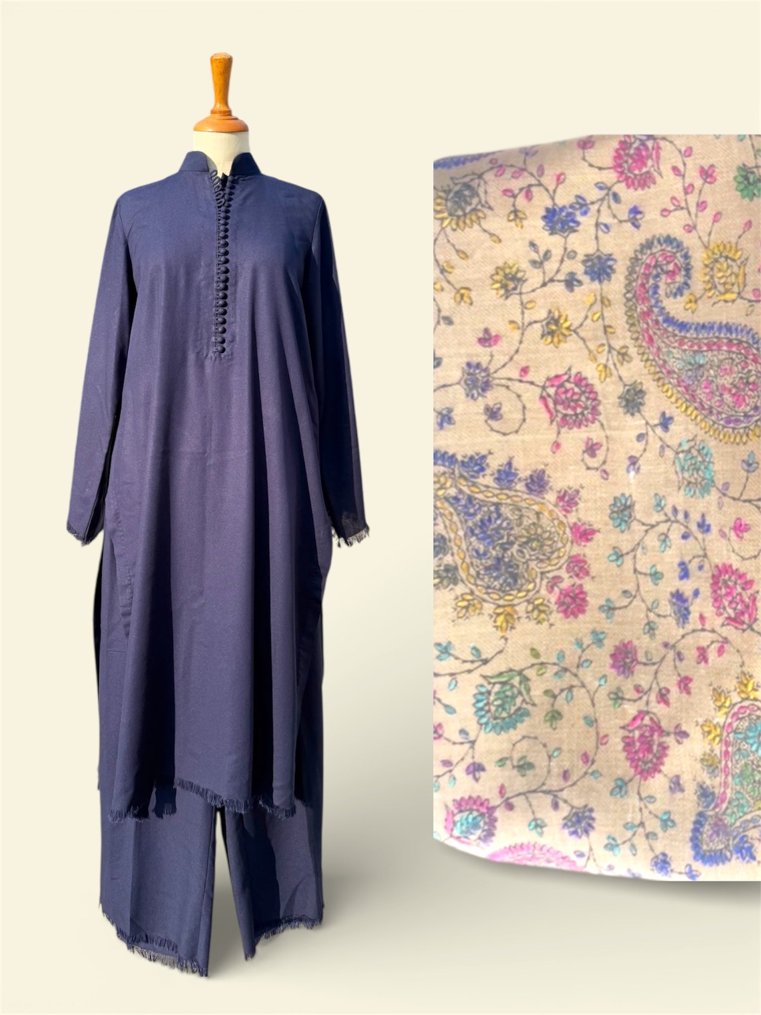 The Blue Edit With Shawl