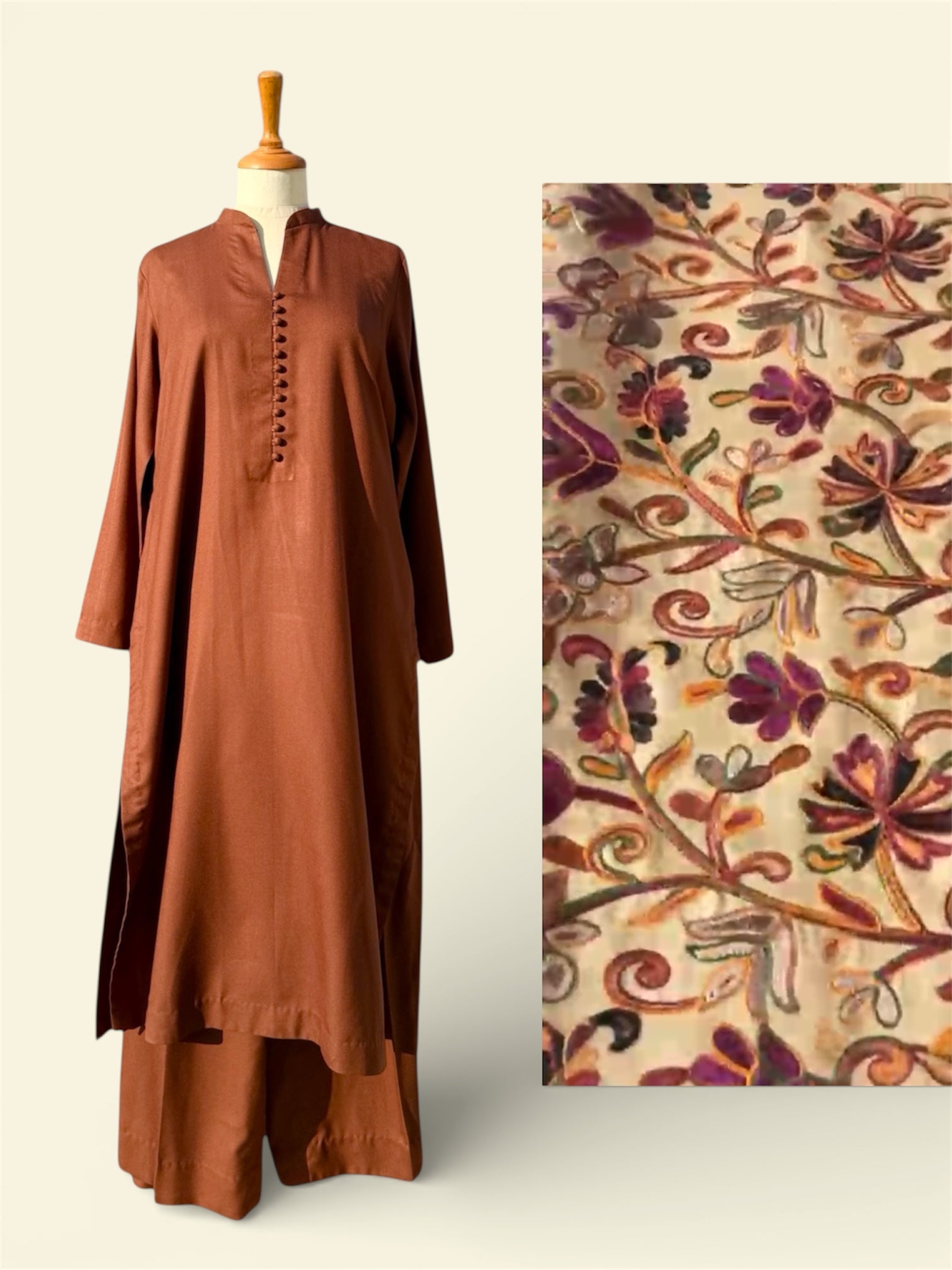 The Brown Edit With Shawl